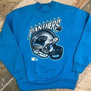 Carolina Panthers Royal Blue Helmet 1995 Sweater Sweatshirt